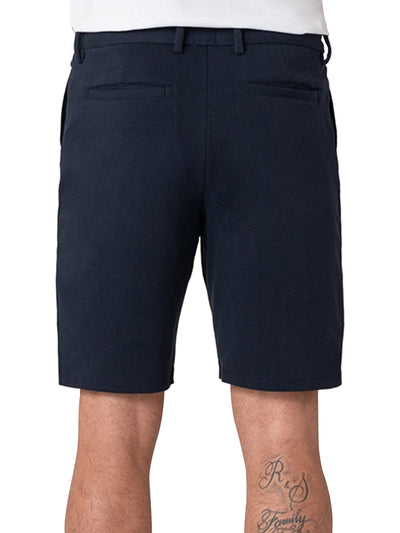 SWEAT TAILOR Mens Navy Stretch Shorts 28