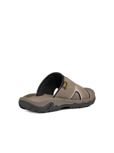 TEVA Mens Beige Color Block Mixed Media Traction Padded Water Resistant Katavi 2 Open Toe Slip On Leather Slide Sandals Shoes 13
