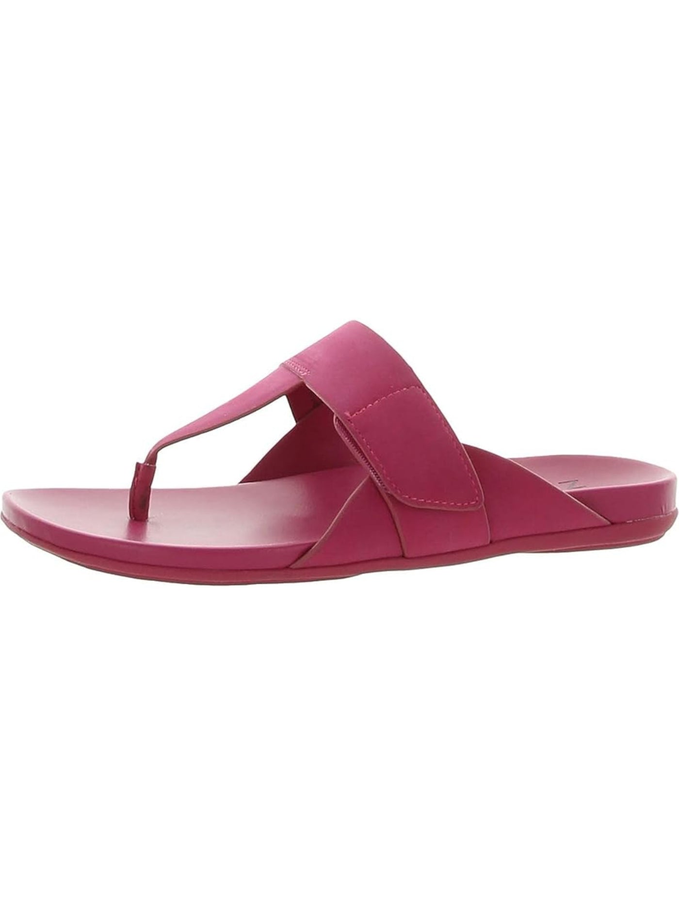 NATURALIZER Womens Pink Slip Resistant Adjustable Genn-twirl Round Toe Wedge Slip On Thong Sandals 8 M