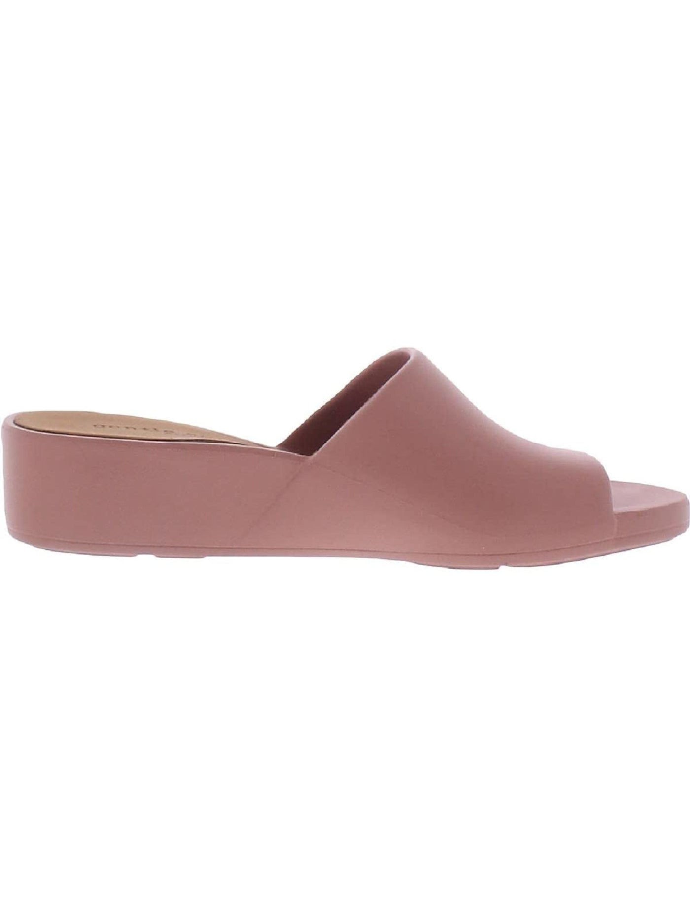 GENTLE SOULS KENNETH COLE Womens Pink Clay Cushioned Arch Support Gentle Souls Gisele Round Toe Wedge Slip On Slide Sandals Shoes 11