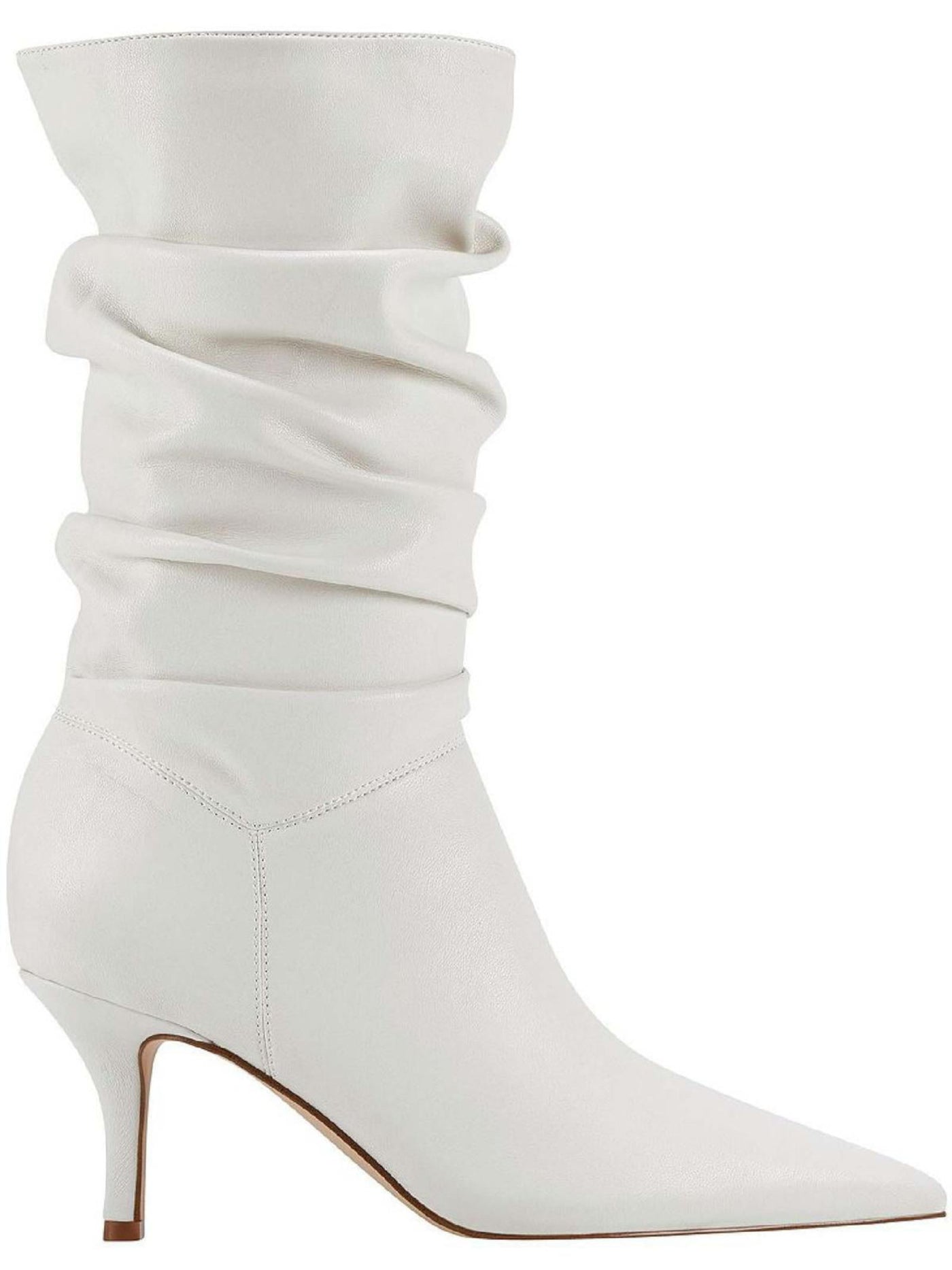 MARC FISHER Womens Ivory Padded Manya Pointed Toe Kitten Heel Slouch Boot 5.5 M