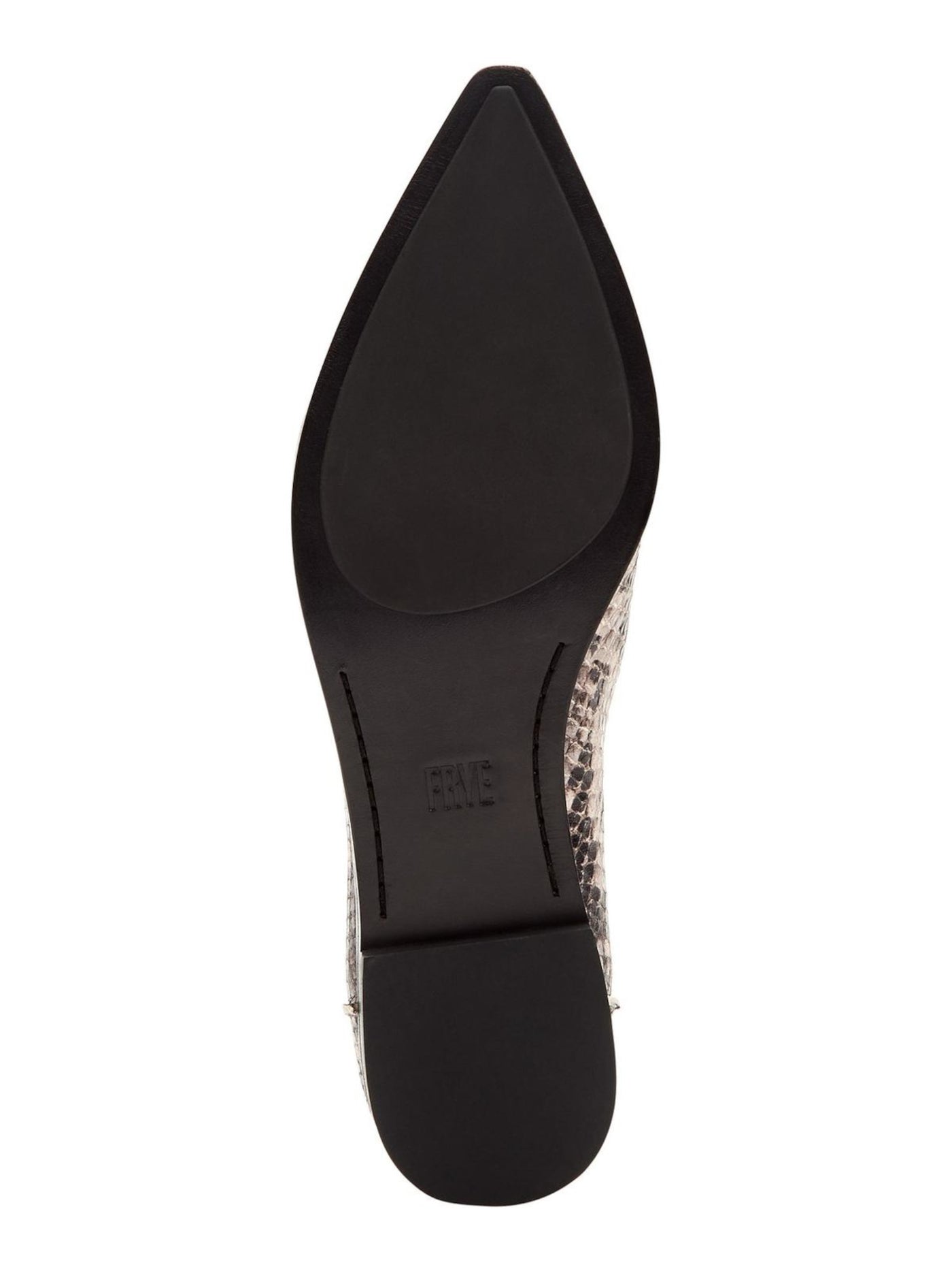 FRYE Womens Beige Snake Print Comfort Kenzie Pointed Toe Block Heel Slip On Leather Loafers Shoes M