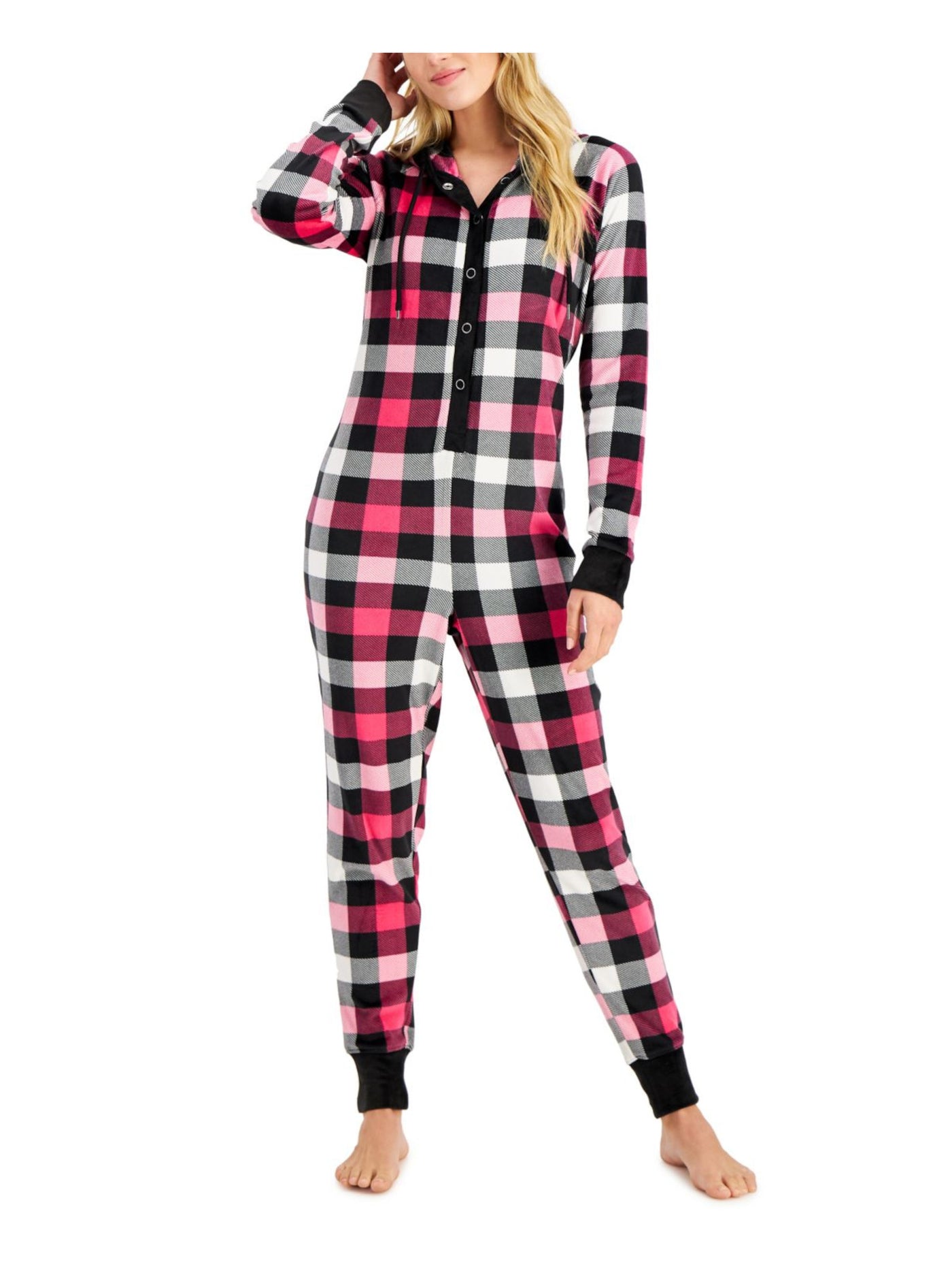 JENNI Intimates Pink Plaid Jumper S