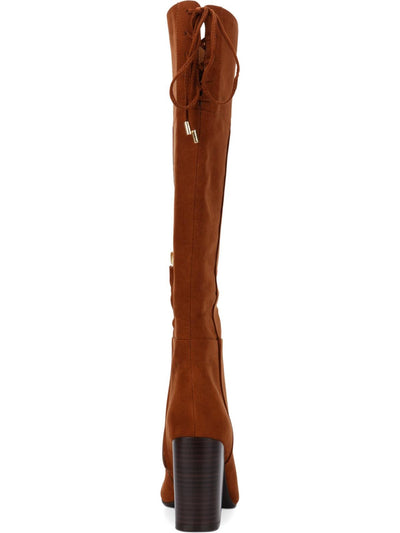 REACTION KENNETH COLE Womens Brown Zipper Adjustable Comfort Corie Round Toe Dress Boots Shoes 8 M