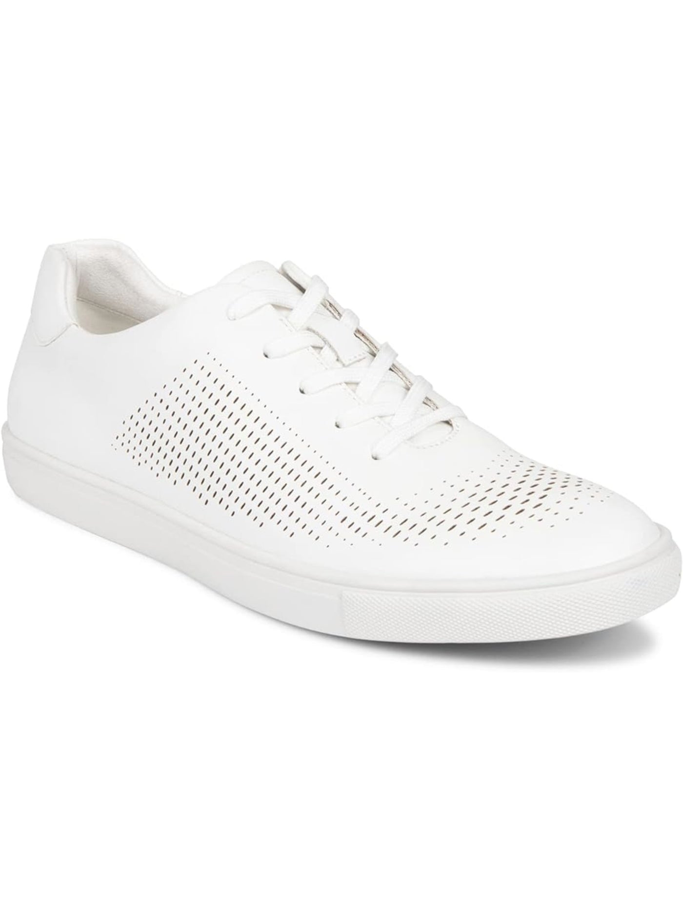 UNLISTED by KENNETH COLE Womens White Perforated Padded Rally Round Toe Lace-Up Sneakers Shoes 11 M