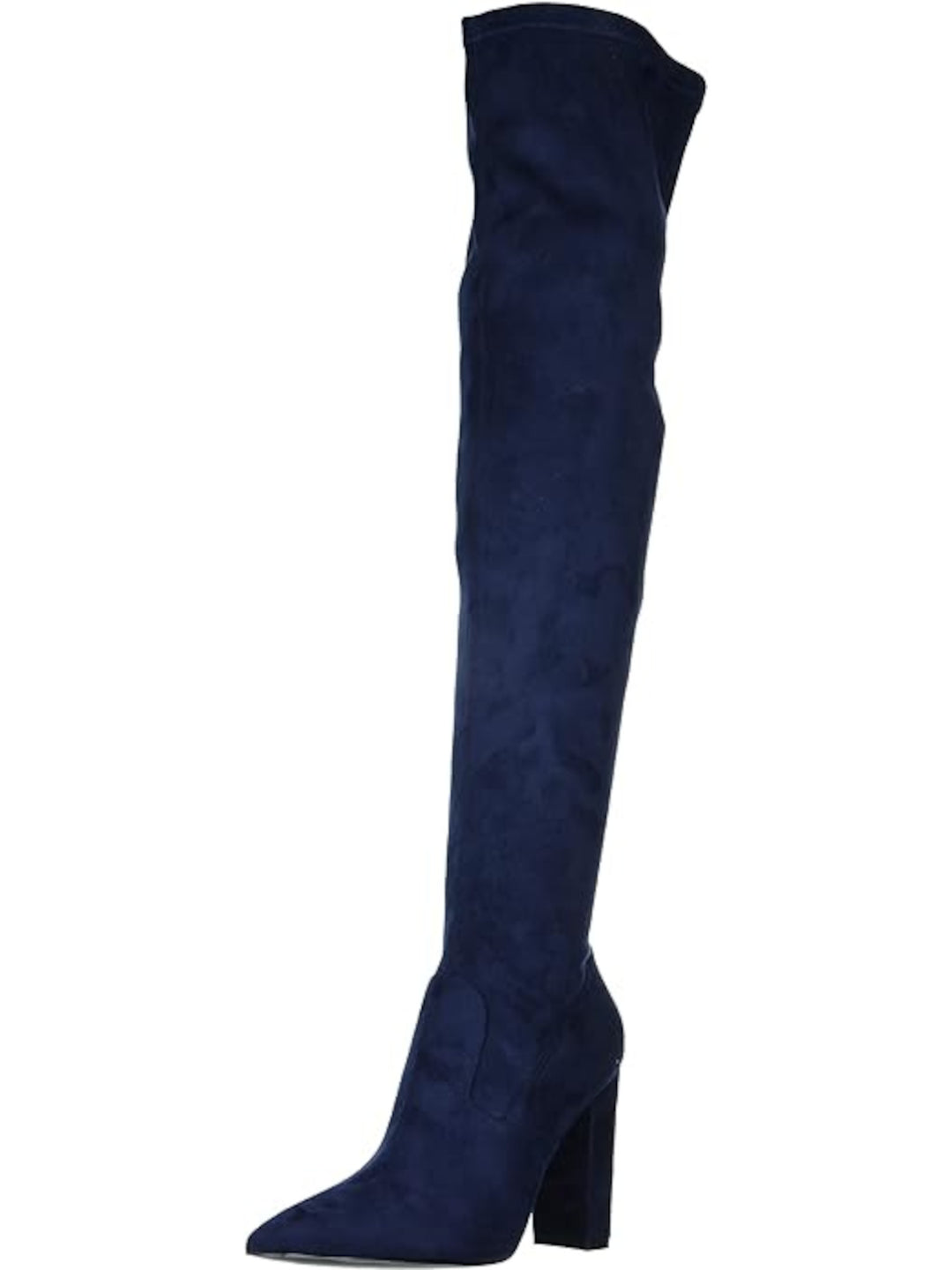 GUESS Womens Navy Padded Abetter Pointed Toe Block Heel Zip-Up Dress H –  Bobbi + Bricka