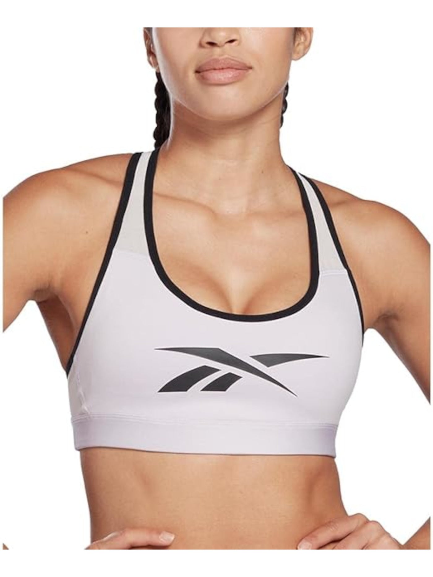 REEBOK Intimates Purple Removable Pads Mesh Sports Bra S