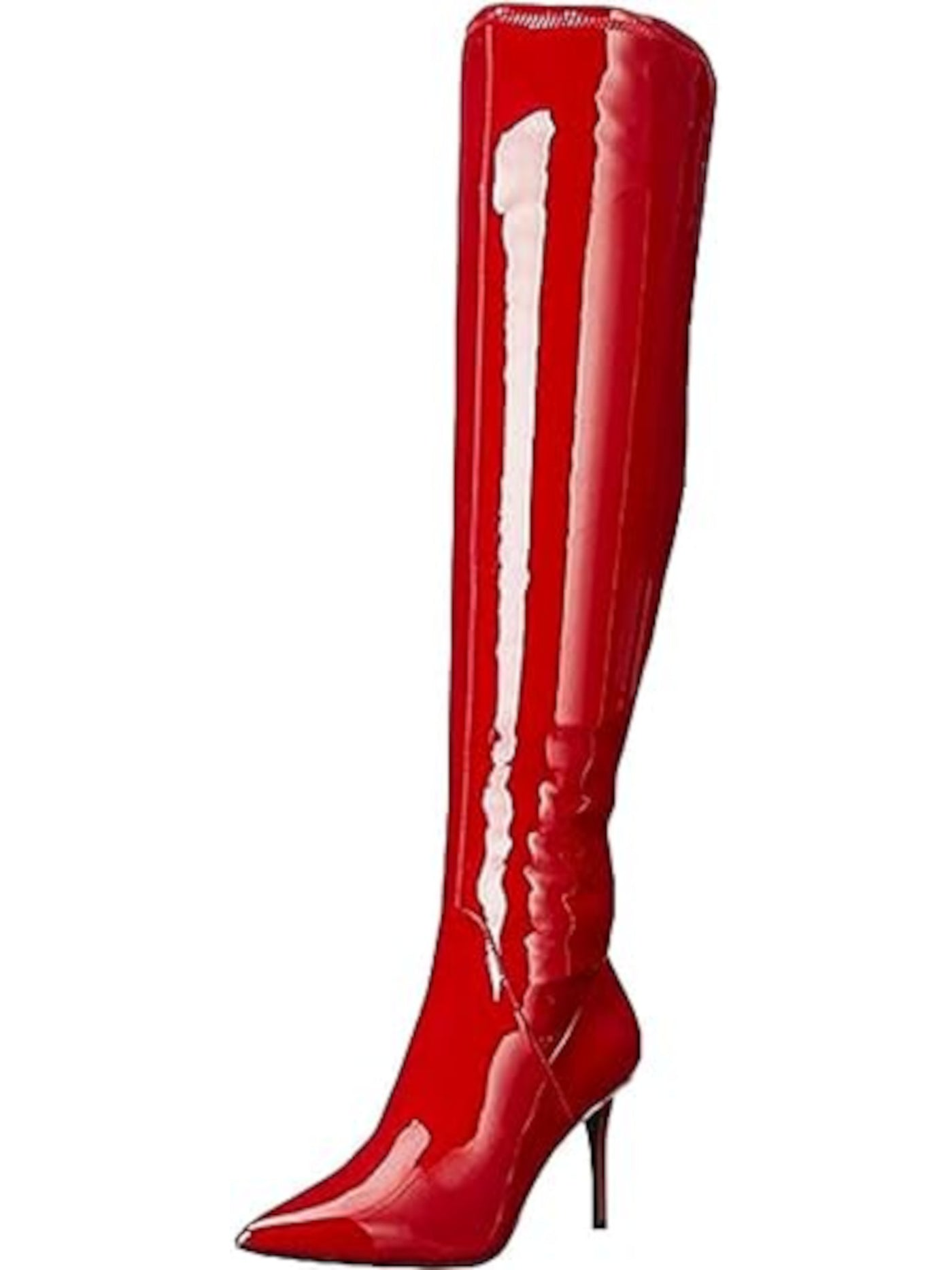 JESSICA SIMPSON Womens Red Cushioned Abrine Pointed Toe Stiletto Zip-Up Dress Boots 6.5 M