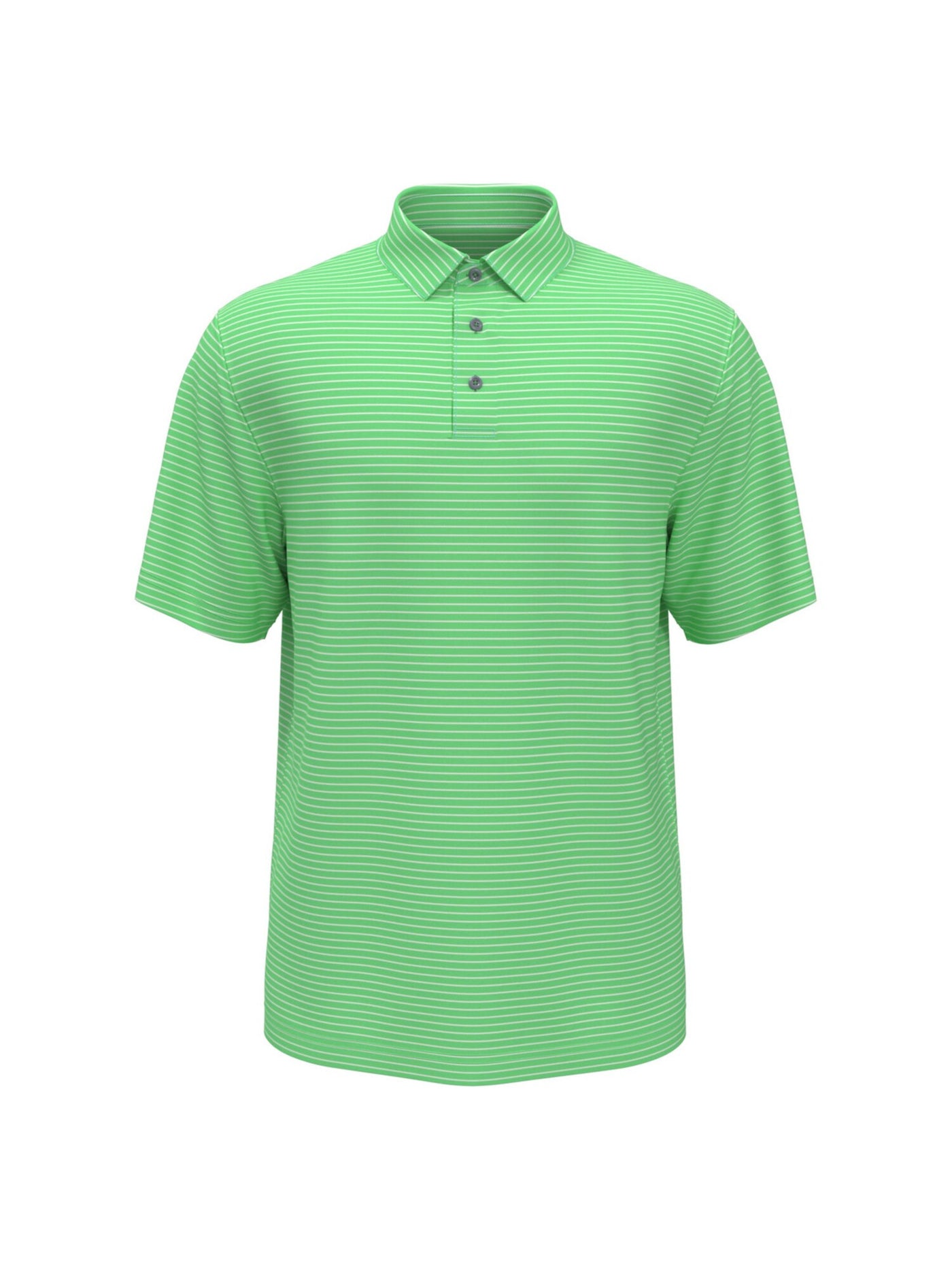 HYBRID APPAREL Mens Green Athletic Fit Moisture Wicking Polo XL