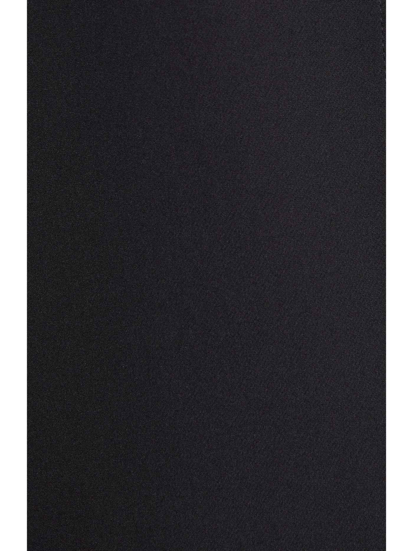 EILEEN FISHER Womens Black Stretch Pocketed Long Two-way Front-zip Closure Long Sleeve Stand Collar Wear To Work Jacket