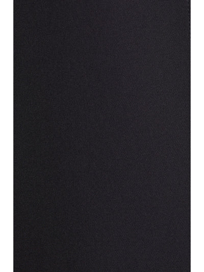 EILEEN FISHER Womens Black Stretch Pocketed Long Two-way Front-zip Closure Long Sleeve Stand Collar Wear To Work Jacket