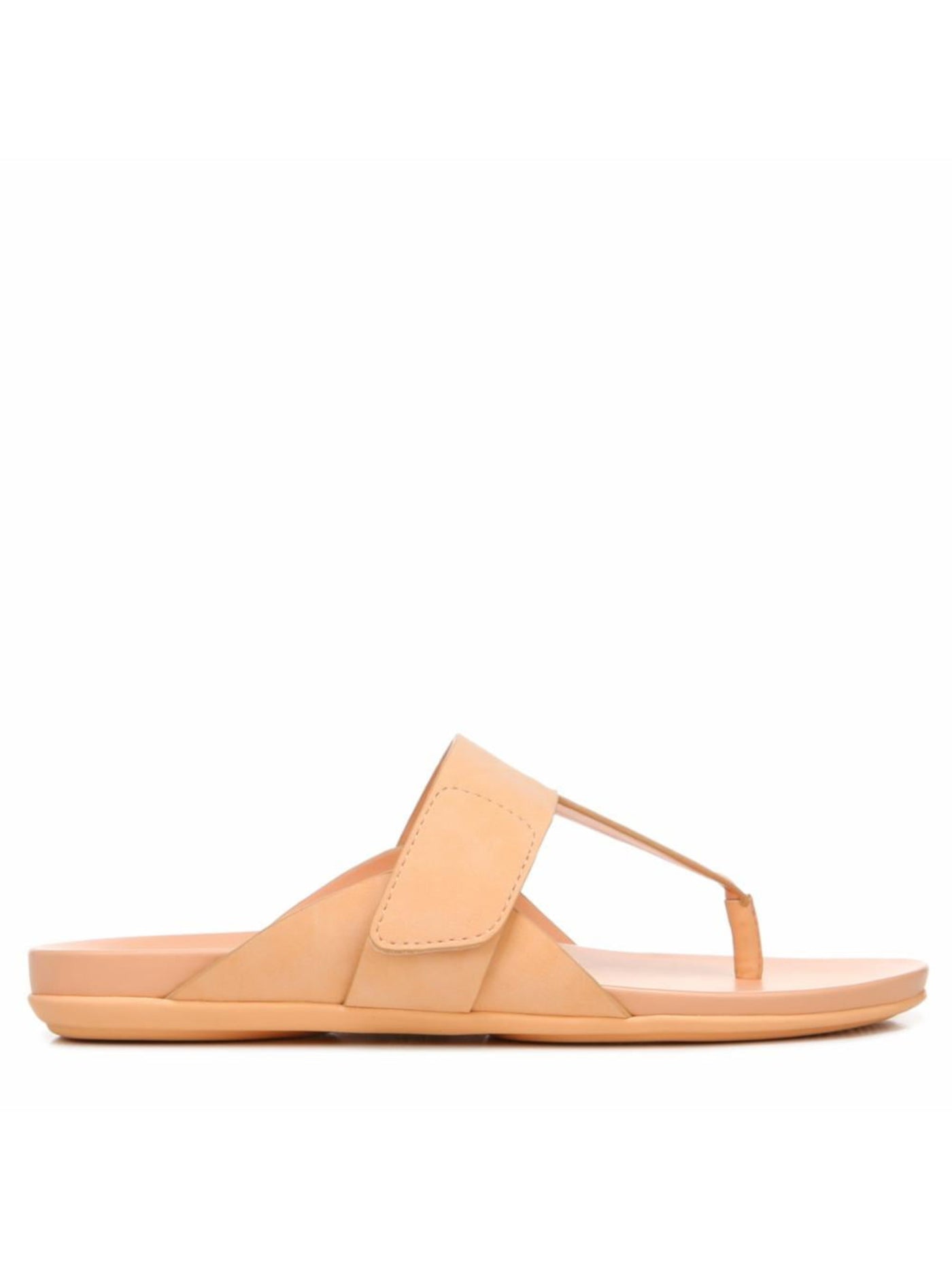 NATURALIZER Womens Orange Slip Resistant Adjustable Genn-twirl Round Toe Wedge Slip On Thong Sandals Shoes 8 M