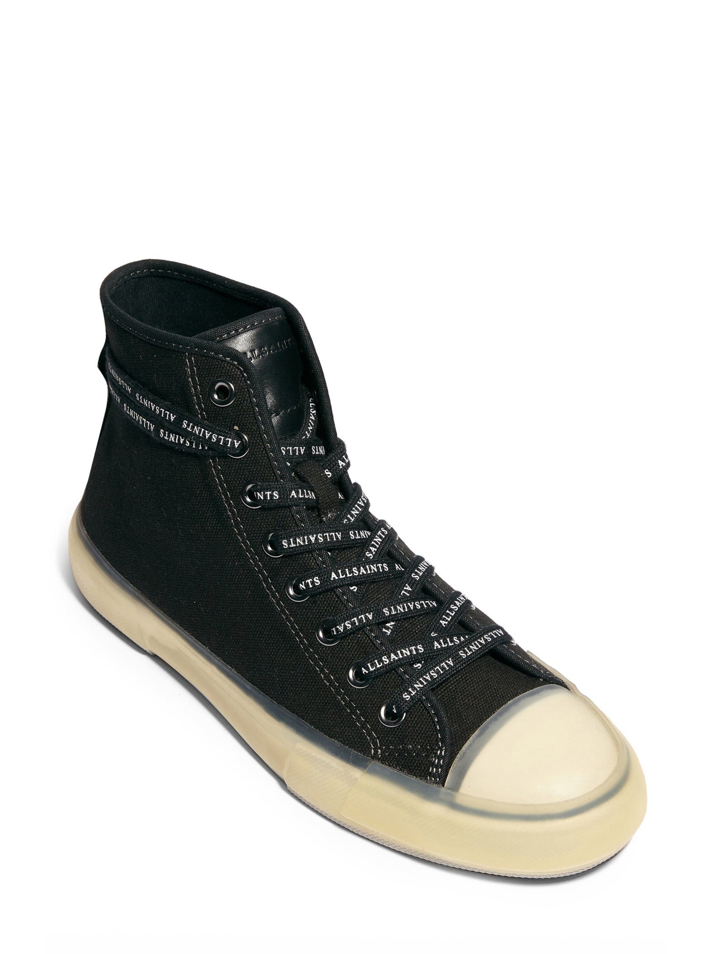 ALLSAINTS Mens Black Comfort Jaxon Round Toe Platform Lace-Up Athletic Sneakers Shoes 13