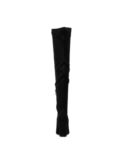 NEW YORK & CO Womens Black Comfort Monia Pointed Toe Block Heel Zip-Up Heeled Boots 8.5 M