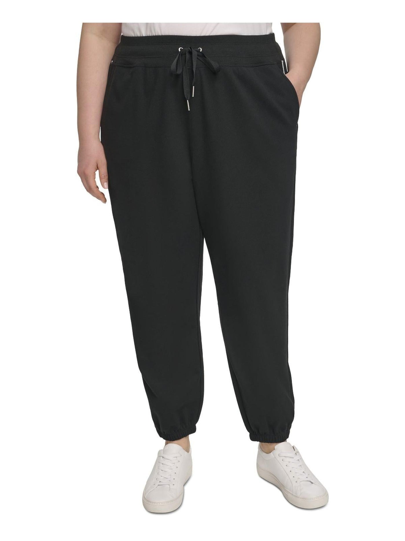 CALVIN KLEIN PERFORMANCE Womens Black Cotton Lounge Pants Plus 1X