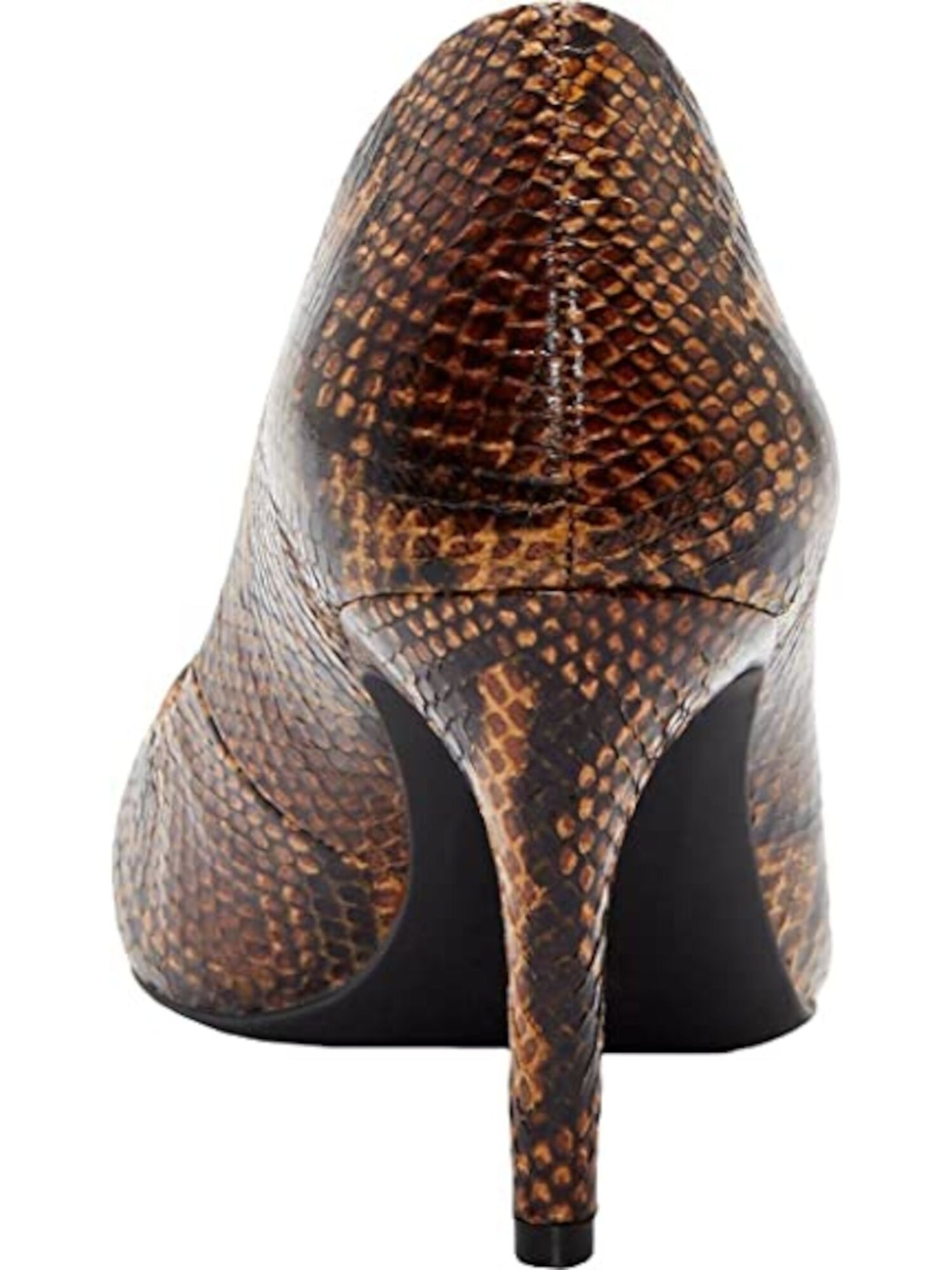 INC Womens Brown Snakeskin Comfort Zitah Pointed Toe Stiletto Slip On Pumps 6 M