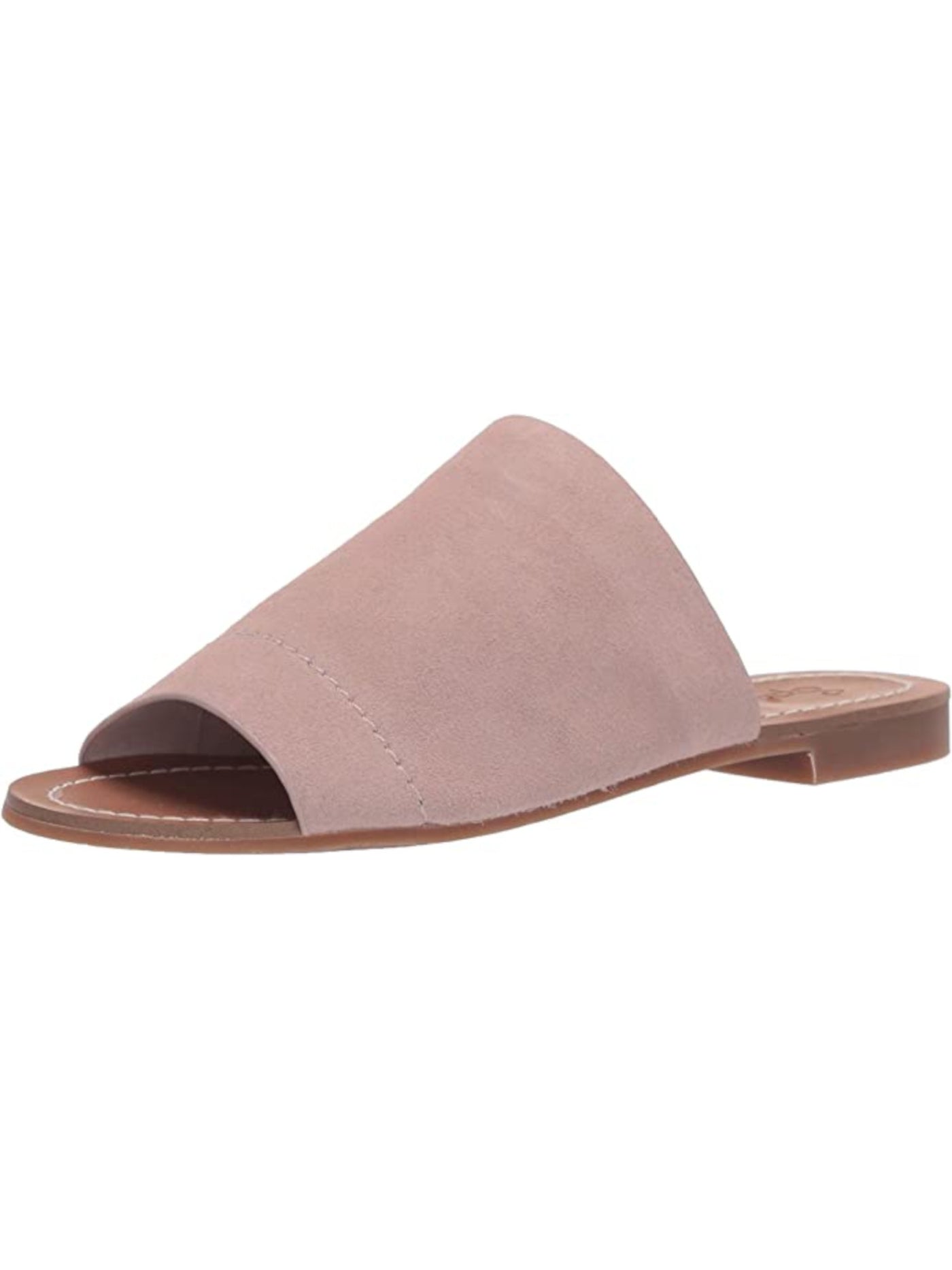 SPLENDID Womens Beige Goring Mavis Round Toe Slip On Leather Slide Sandals Shoes 8.5 M