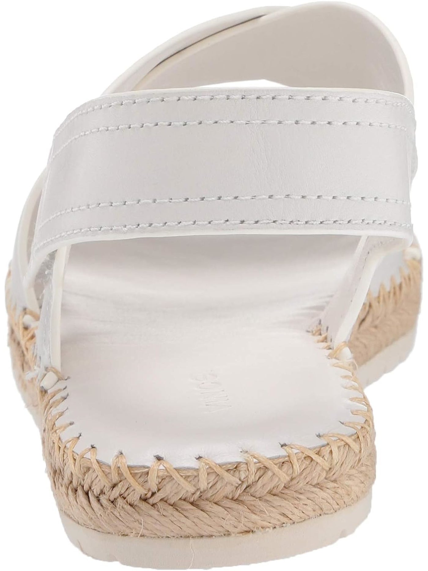 VINCE. Womens Ivory Slingback Treaded Padded Tenison Square Toe Platform Leather Espadrille Shoes 6 M