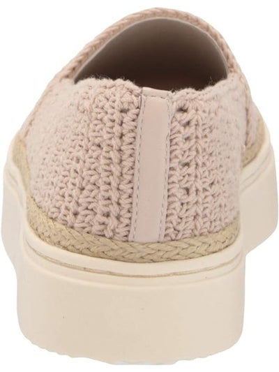 VINCE CAMUTO Womens Beige Removable Insole Woven Relinsta Round Toe Platform Slip On Sneakers Shoes 9 M