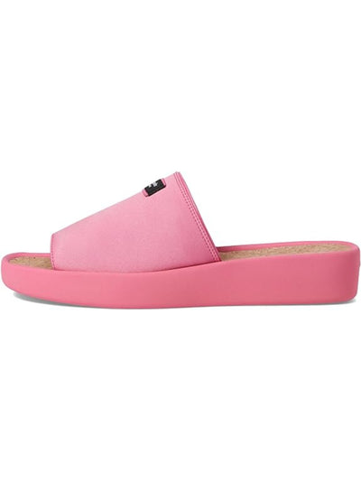 KATE SPADE NEW YORK Womens Pink Spree Round Toe Wedge Slip On Slide Sandals Shoes 5 B