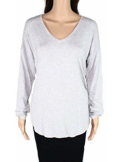 INC Womens Long Sleeve V Neck Top