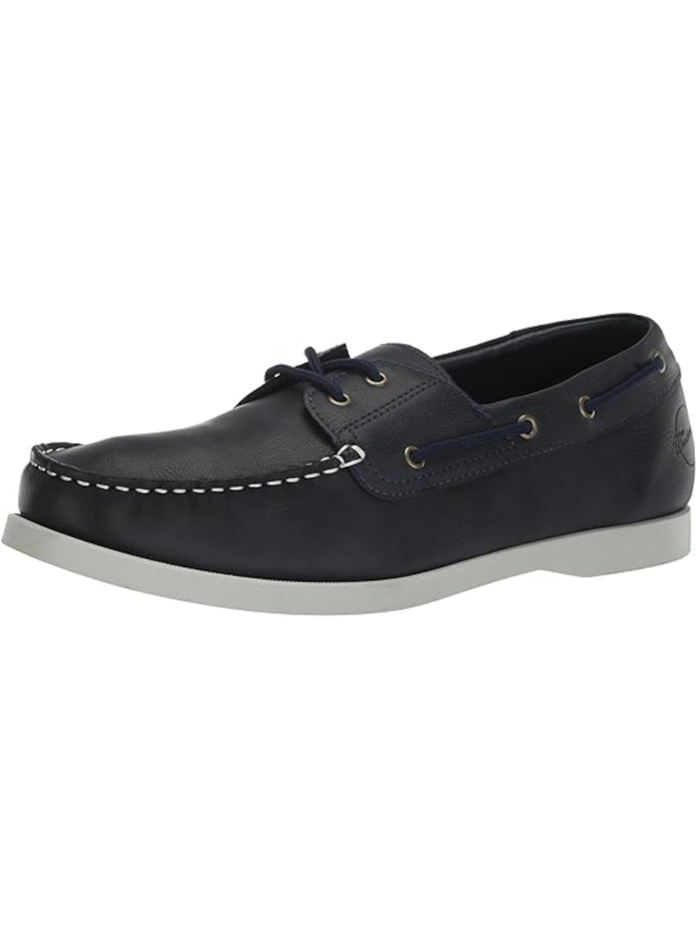 WEATHERPROOF VINTAGE Mens Navy Cushioned Benny Round Toe Lace-Up Boat Shoes 11.5 M