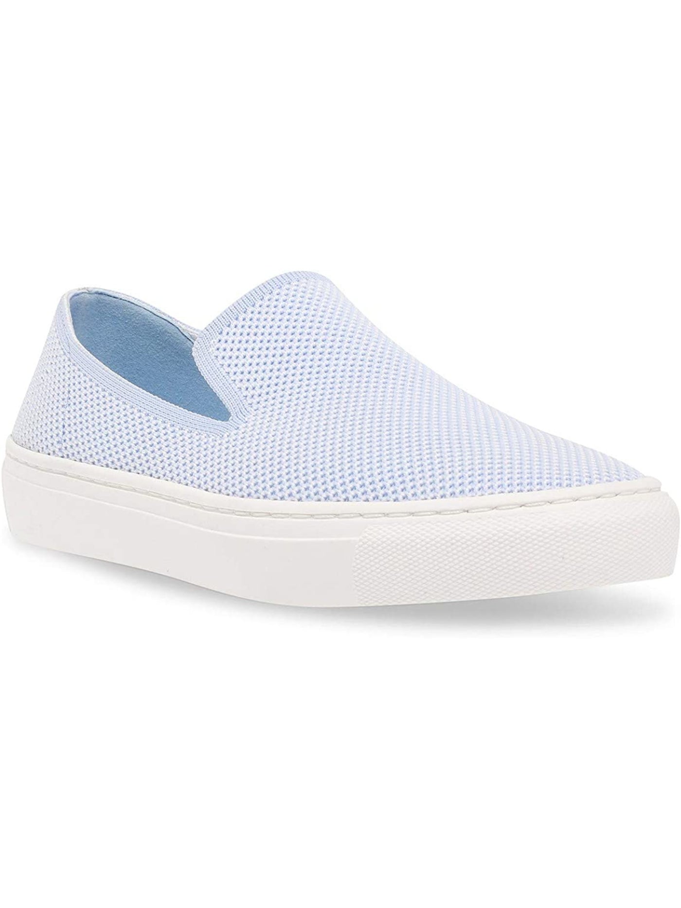 STEVEN NEW YORK Womens Light Blue Removable Insole Knit Cushioned Kraft Round Toe Platform Slip On Athletic Sneakers Shoes 9.5 M