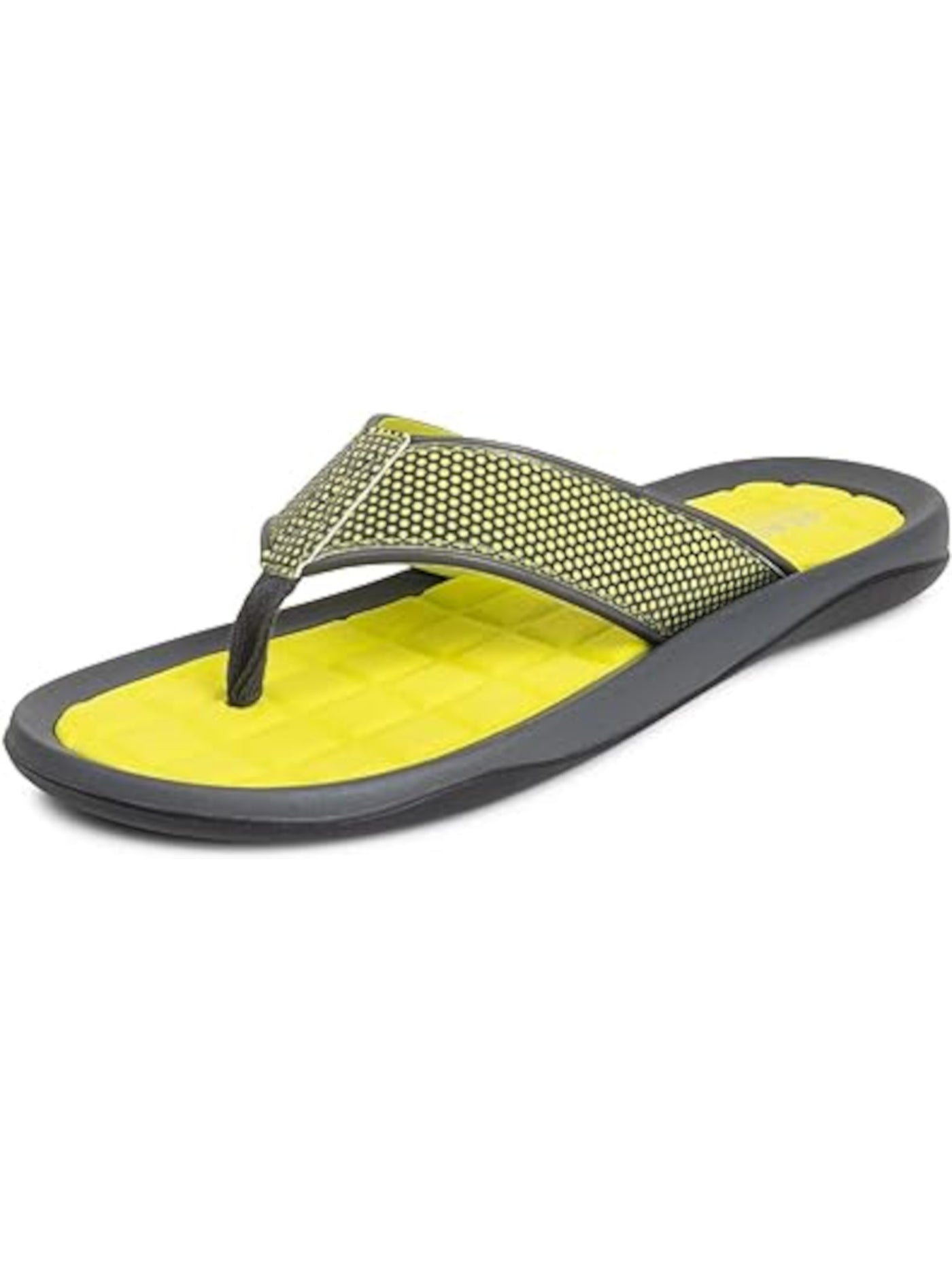 REACTION KENNETH COLE Mens Green Polka Dot Lightweight Comfort Four Sandal C Round Toe Slide Thong Sandals Shoes 7 M