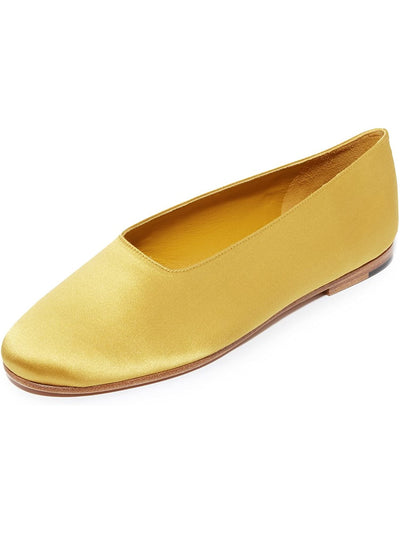 VINCE. Womens Fawn Yellow Padded Maxwell Round Toe Slip On Dress Flats Shoes 9.5 M