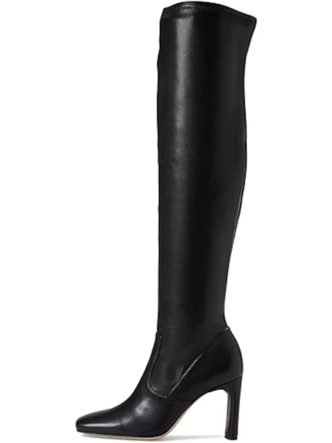 FRANCO SARTO Womens Black Wide Calf Flexa Square Toe Block Heel Zip-Up Dress Boots 5 M WC