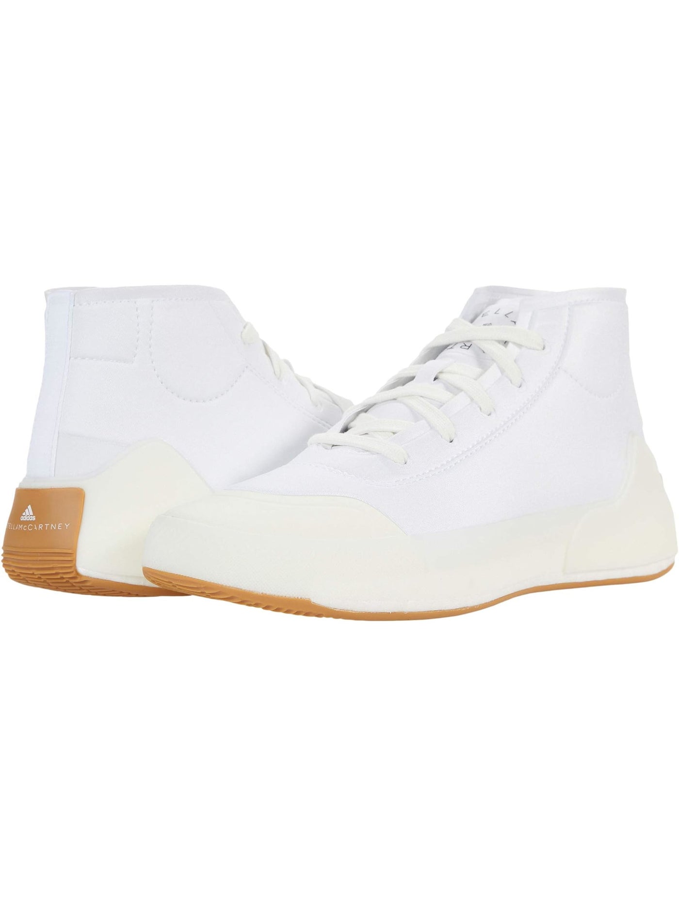 ADIDAS Womens White Padded Logo Treino Round Toe Wedge Lace-Up Athletic Sneakers Shoes 6