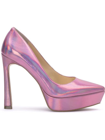 JESSICA SIMPSON Womens Pink 1" Platform Cushioned Jariah Pointed Toe Platform Slip On Dress Pumps Shoes 9.5 M