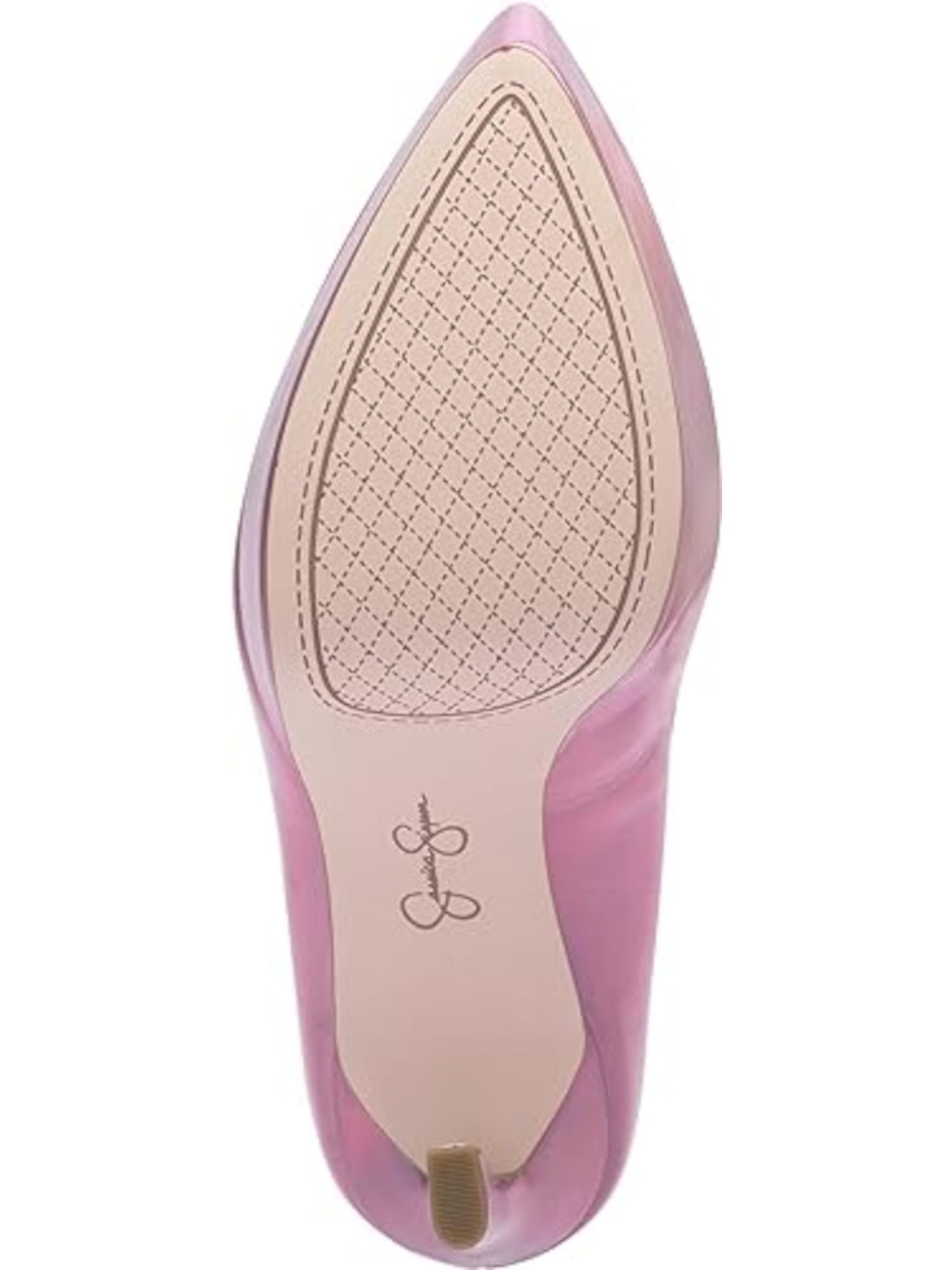 JESSICA SIMPSON Womens Pink 1" Platform Cushioned Jariah Pointed Toe Platform Slip On Dress Pumps Shoes M