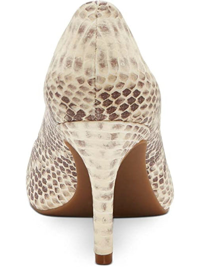 INC Womens Beige Comfort Zitah Pointed Toe Stiletto Slip On Dress Pumps Shoes 6.5 M