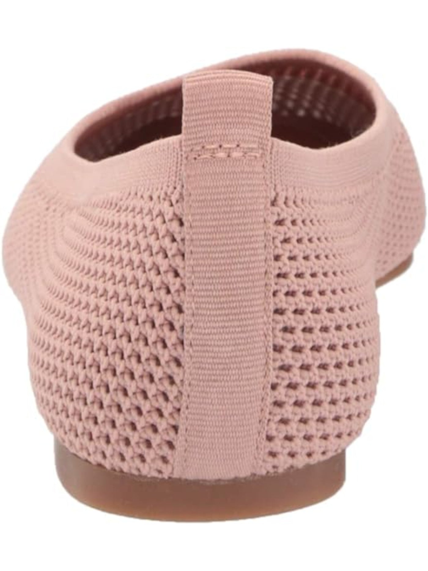 LUCKY BRAND Womens Cameo Rose Pink Ribbed Knit Flexible Sole Includes Mesh Bag For Washing Cushioned Daneric Square Toe Slip On Flats Shoes 12 M