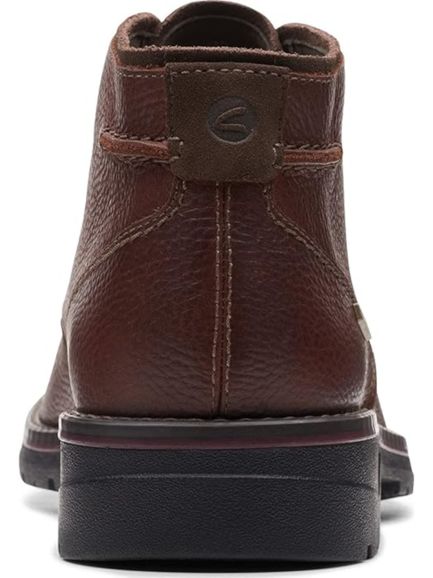 CLARKS COLLECTION Mens Brown Padded Removable Insole Water Resistant Morris Peak Round Toe Block Heel Lace-Up Leather Chukka Boots 9 M