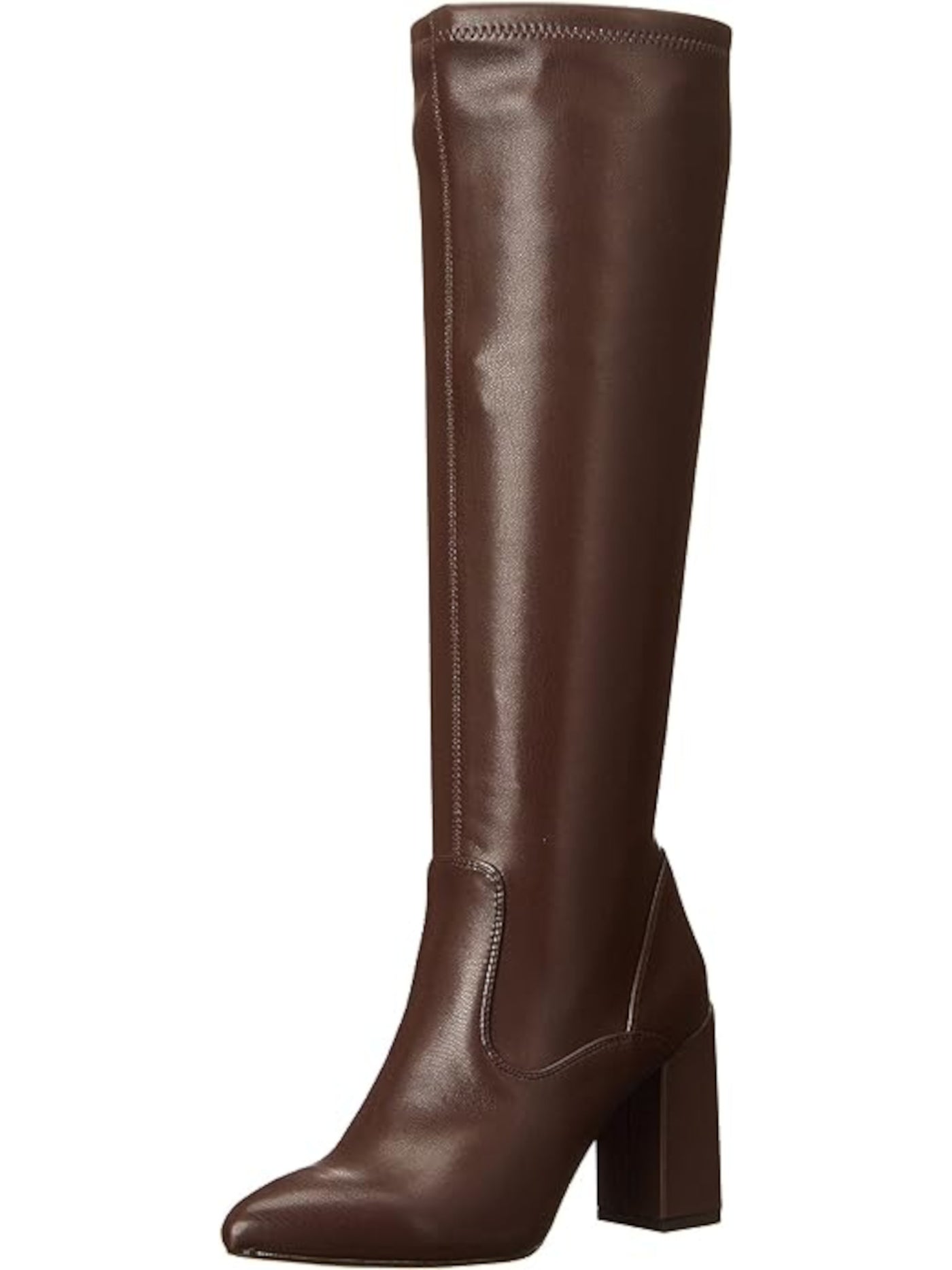 FRANCO SARTO Womens Brown Padded Katherine Pointed Toe Block Heel Zip-Up Heeled Boots 9 M