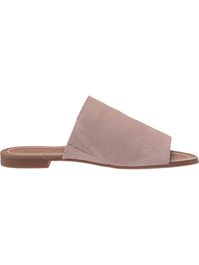 SPLENDID Womens Beige Goring Mavis Round Toe Slip On Leather Slide Sandals Shoes 8.5 M