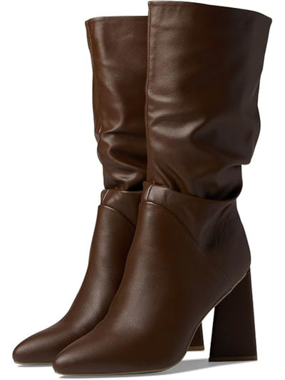 DV DOLCE VITA Womens Brown Padded Wandah Pointed Toe Sculpted Heel Dress Slouch Boot 6.5