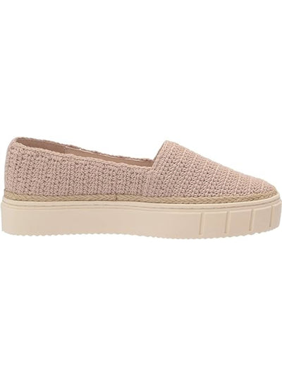 VINCE CAMUTO Womens Beige Removable Insole Woven Relinsta Round Toe Platform Slip On Sneakers Shoes 9 M