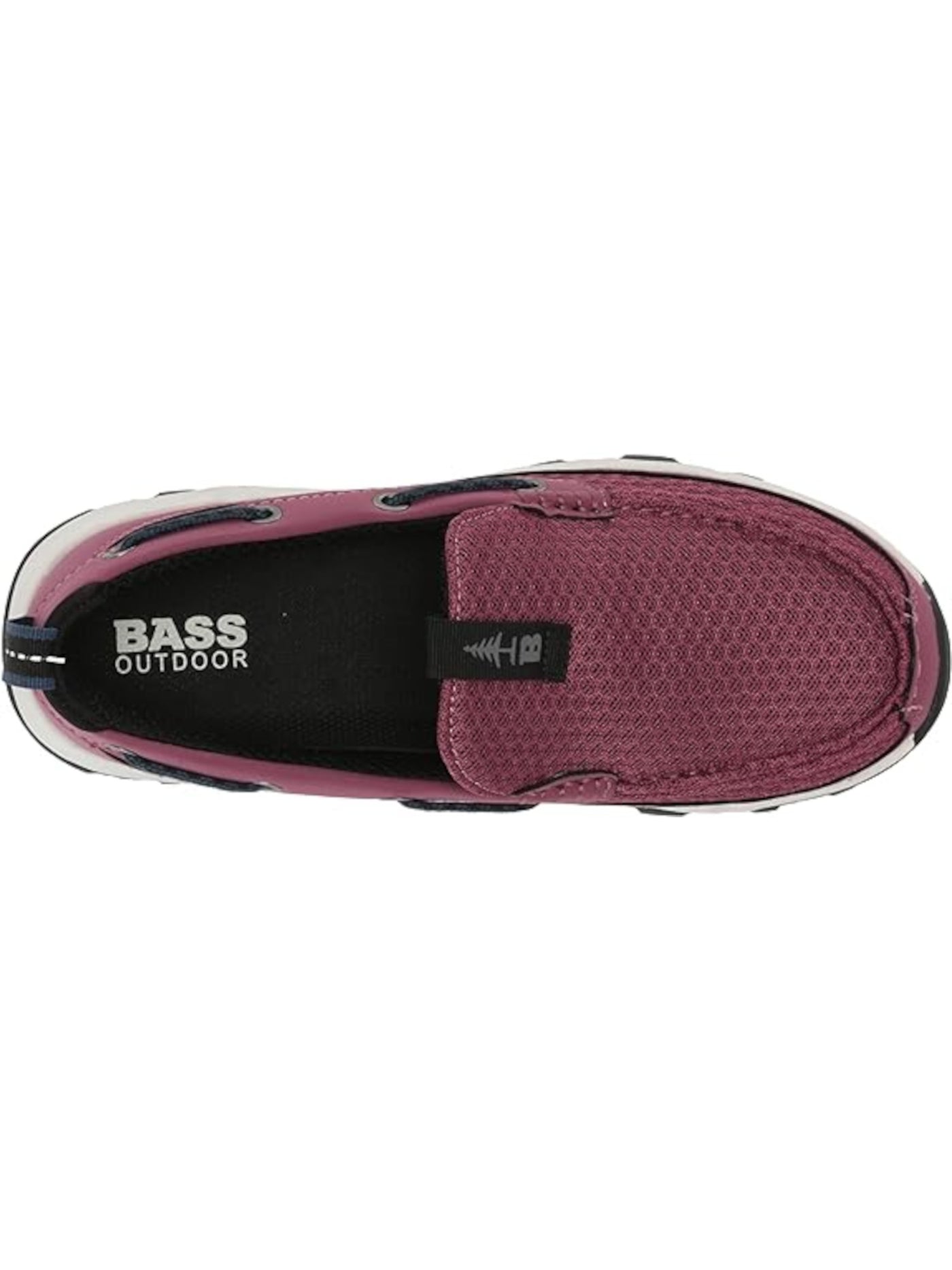 BASS OUTDOOR Womens Purple Slip Resistant Breathable Round Toe Slip On Boat Shoes 6 M