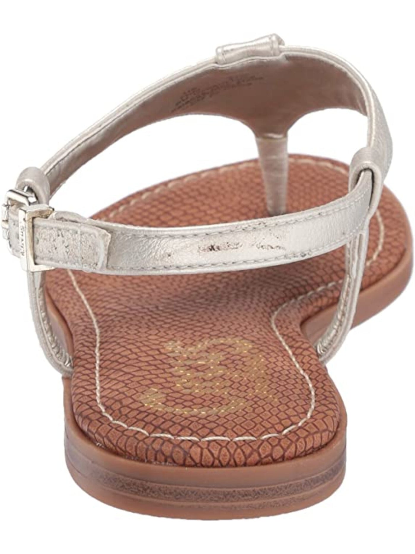 CIRCUS BY SAM EDELMAN Womens Gold Padded Carolina Round Toe Buckle Thong Sandals 10 M