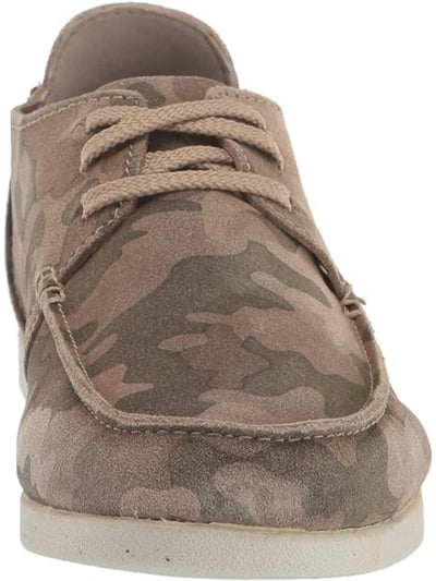 CLARKS COLLECTION Mens Beige Camouflage Breathable Removable Insole Shacrelite Round Toe Lace-Up Leather Sneakers 10.5 M