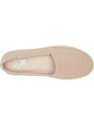 VINCE CAMUTO Womens Beige Removable Insole Woven Relinsta Round Toe Platform Slip On Sneakers Shoes 10 M