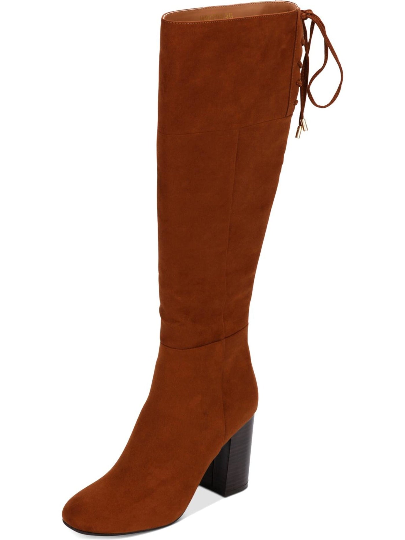 REACTION KENNETH COLE Womens Brown Zipper Adjustable Comfort Corie Round Toe Dress Boots Shoes 8 M