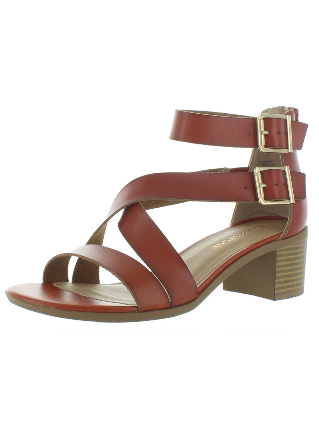 Sun + Stone Womens Heel Sandals Brown Size 6 Medium (B, M)