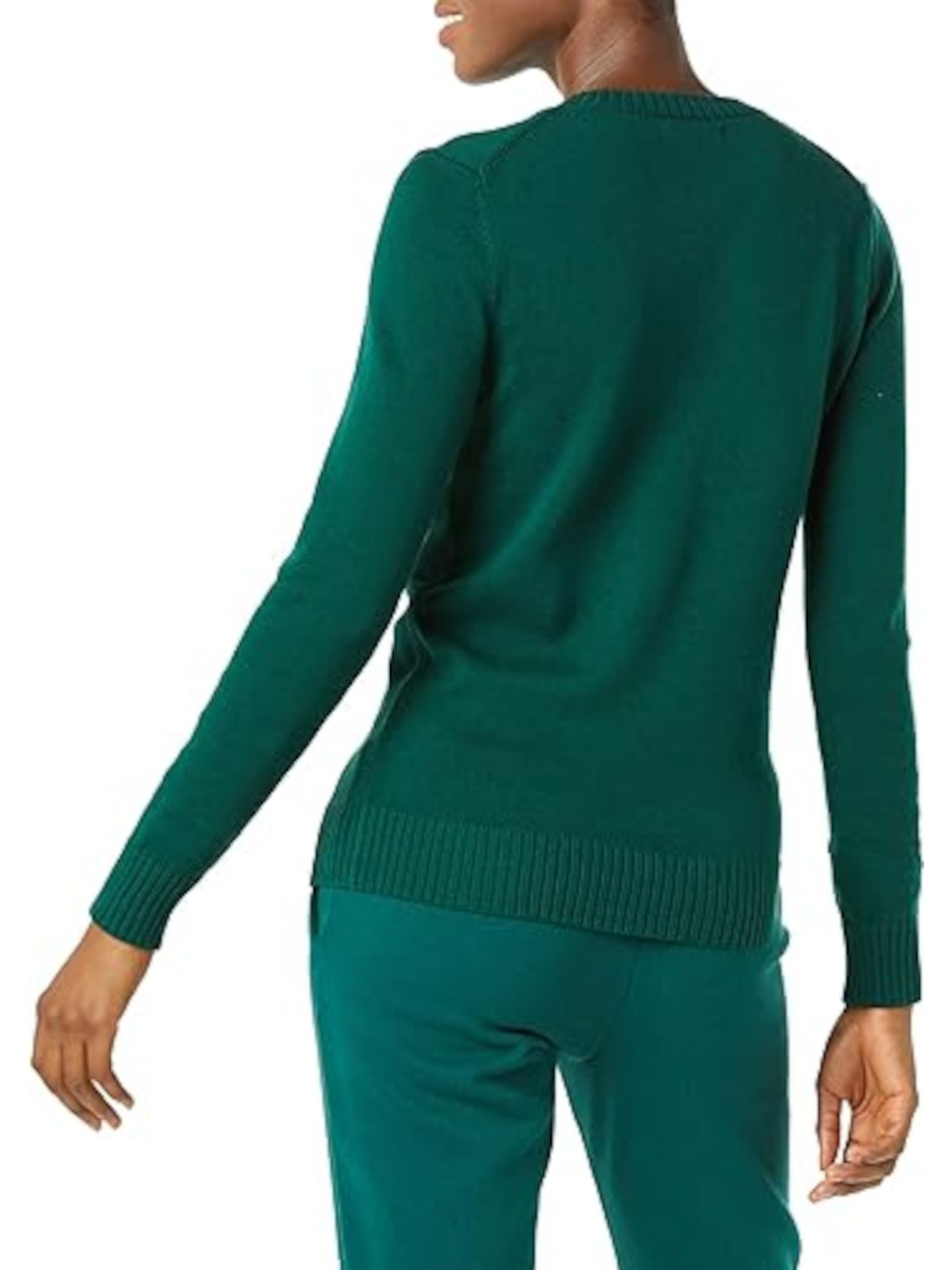 KAREN SCOTT Womens Green Long Sleeve V Neck Sweater XXL