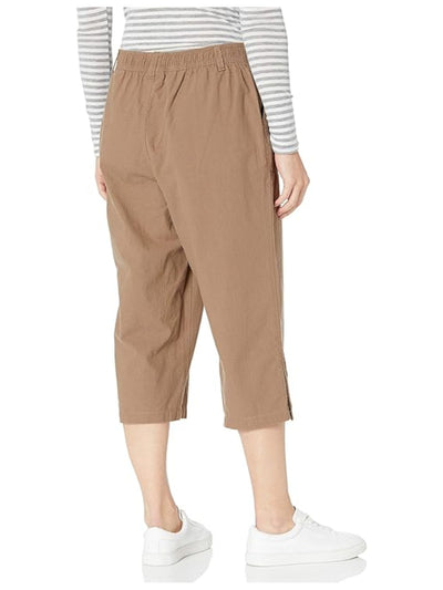 KAREN SCOTT Womens Brown Pocketed Drawstring Elastic Waist Capri Pants XS
