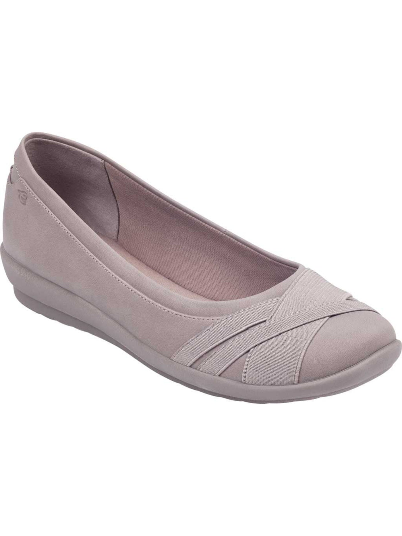 EASY SPIRIT Womens Beige Cushioned Acasia Round Toe Slip On Flats 6 M