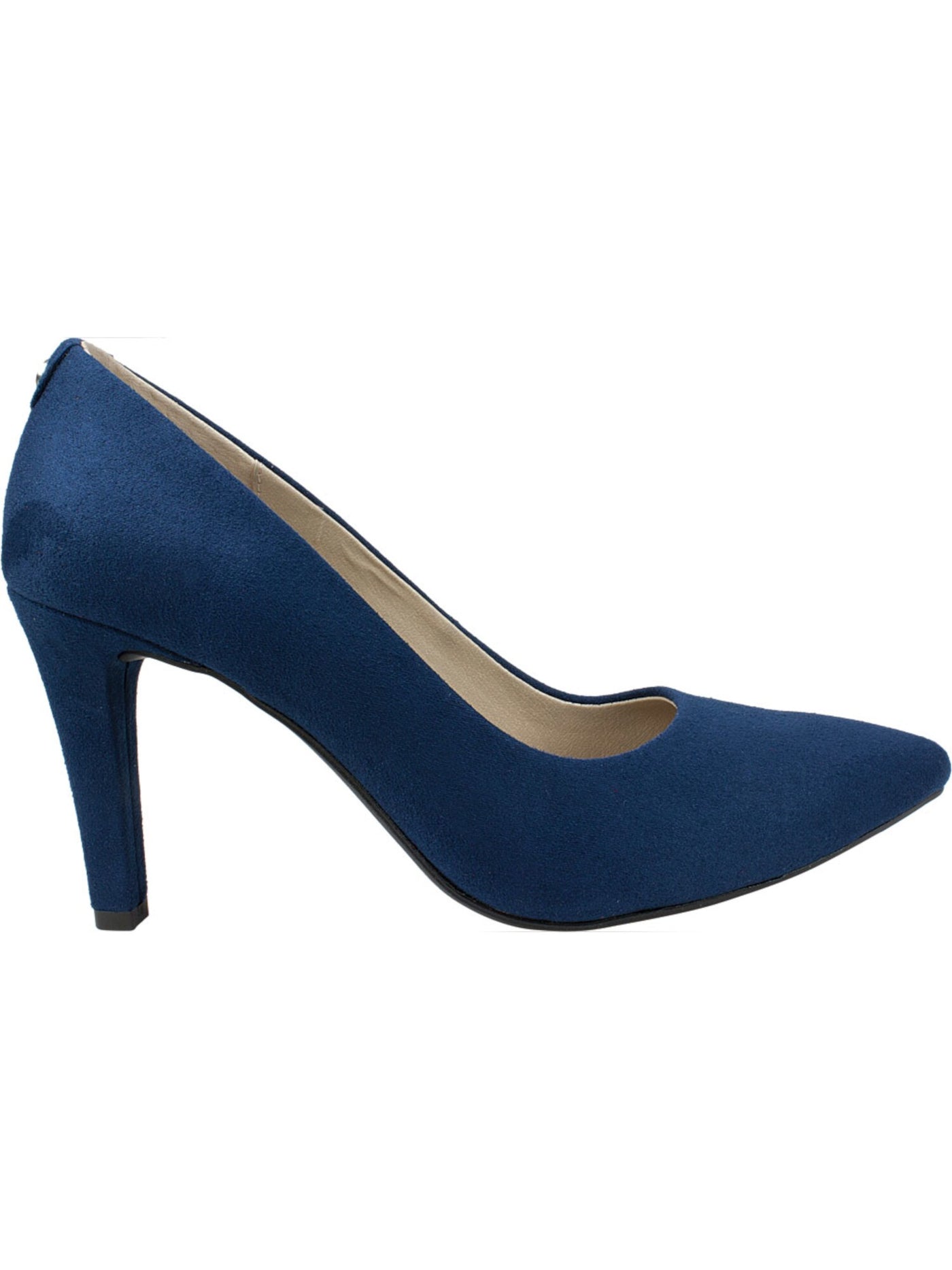 RIALTO Womens Blue Metallic Stud Padded Murphy Pointed Toe Stiletto Slip On Dress Pumps Shoes 6.5 M